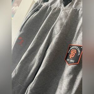 BASEBALLISM Size Small Mens Zip Pocket Drawstring Jogger Sweatpants SF Giants